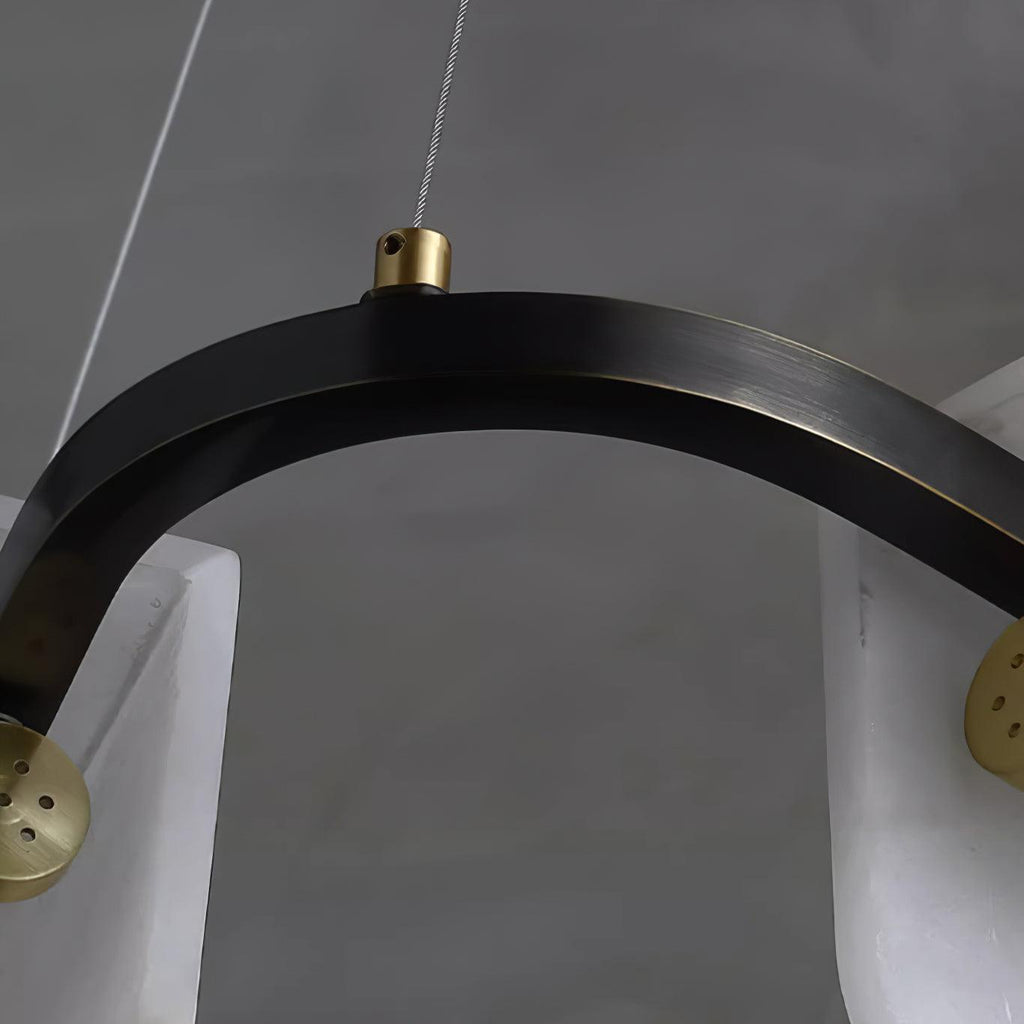 Gildenara Alabaster Chandelier-Moonnatur