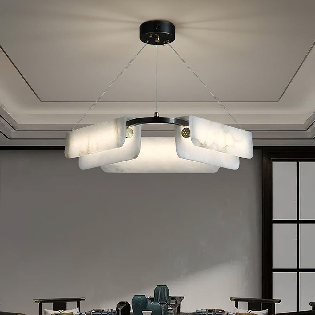 Gildenara Alabaster Chandelier-Moonnatur