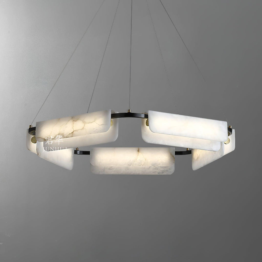 Gildenara Alabaster Chandelier-Moonnatur