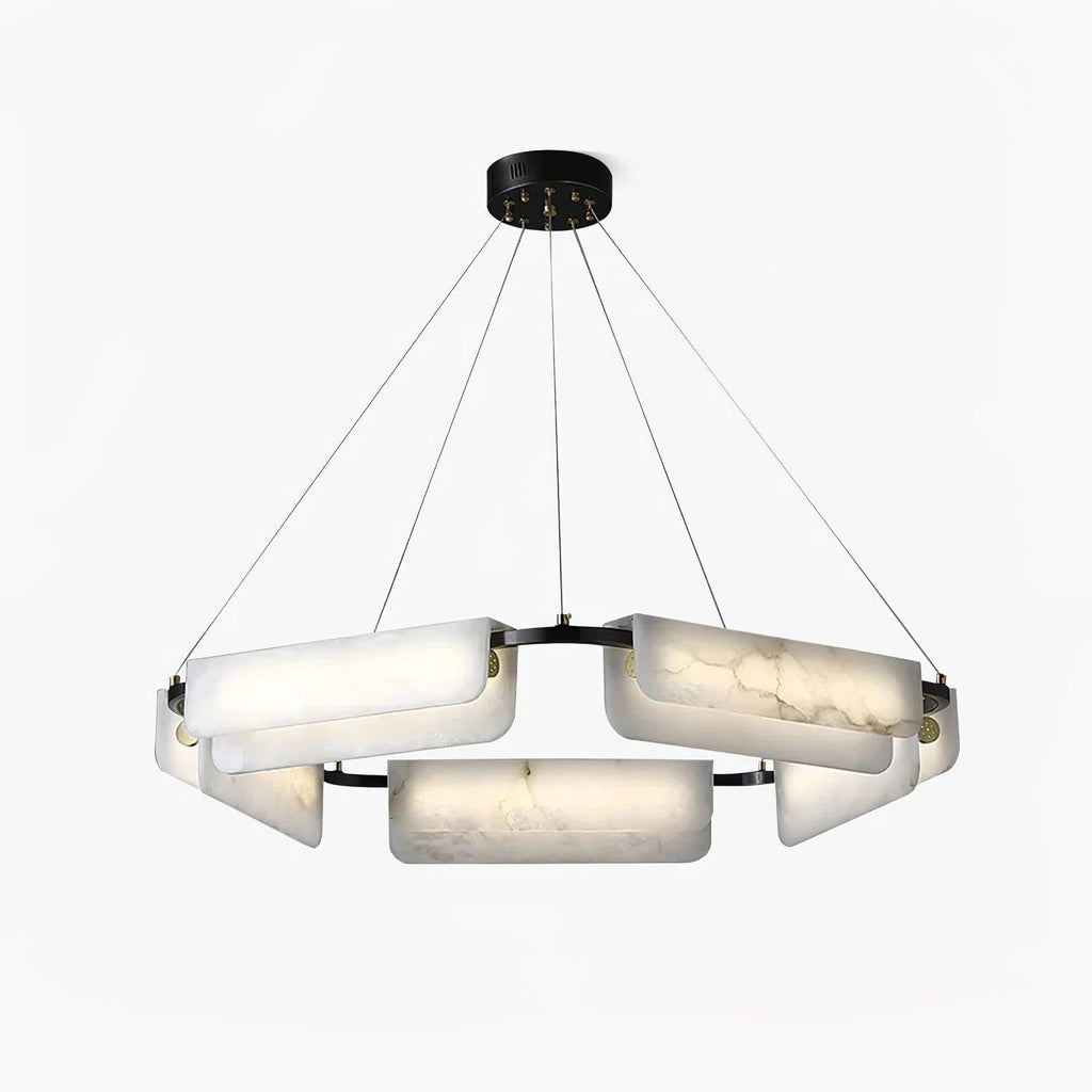 Gildenara Alabaster Chandelier-Moonnatur