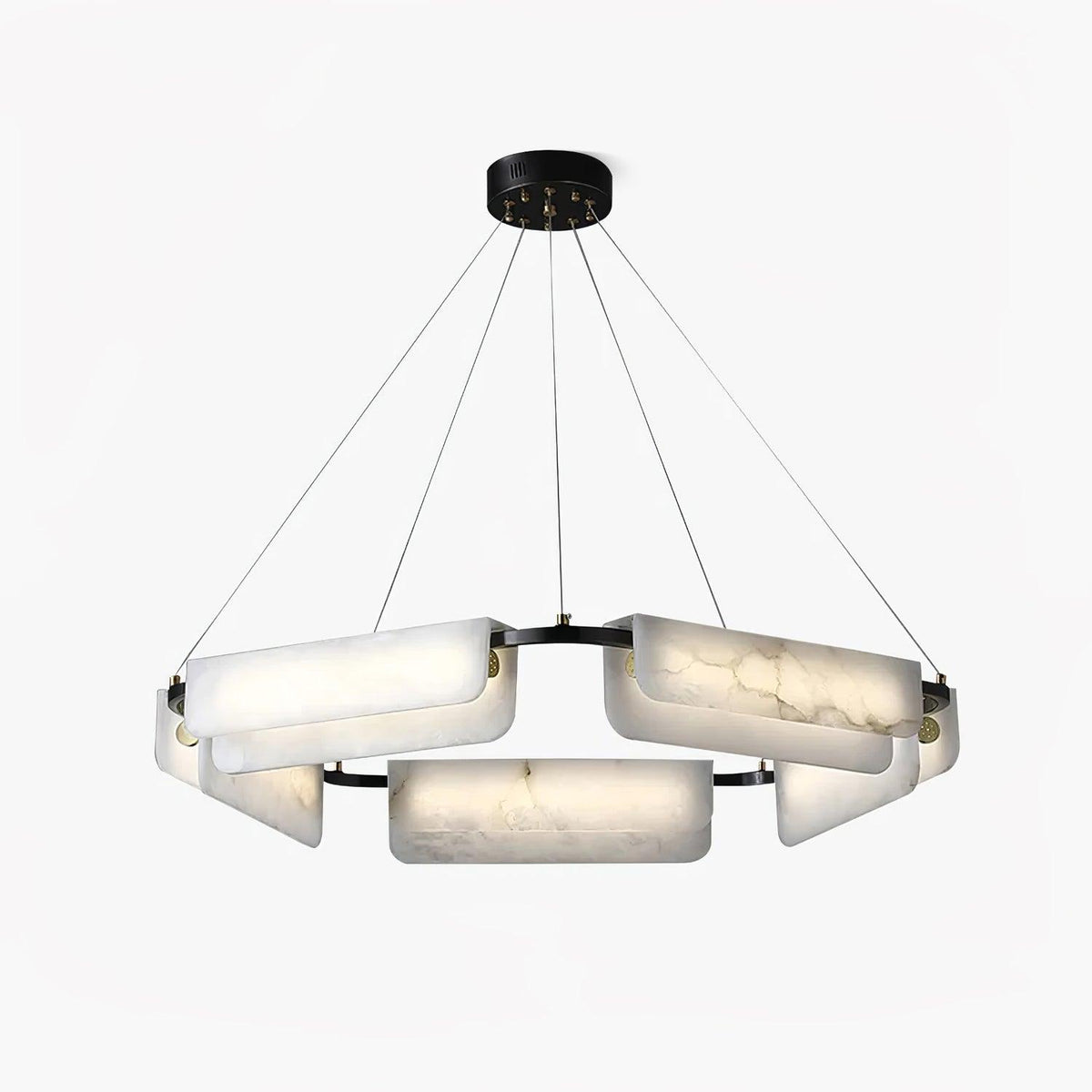 Gildenara Alabaster Chandelier-Moonnatur