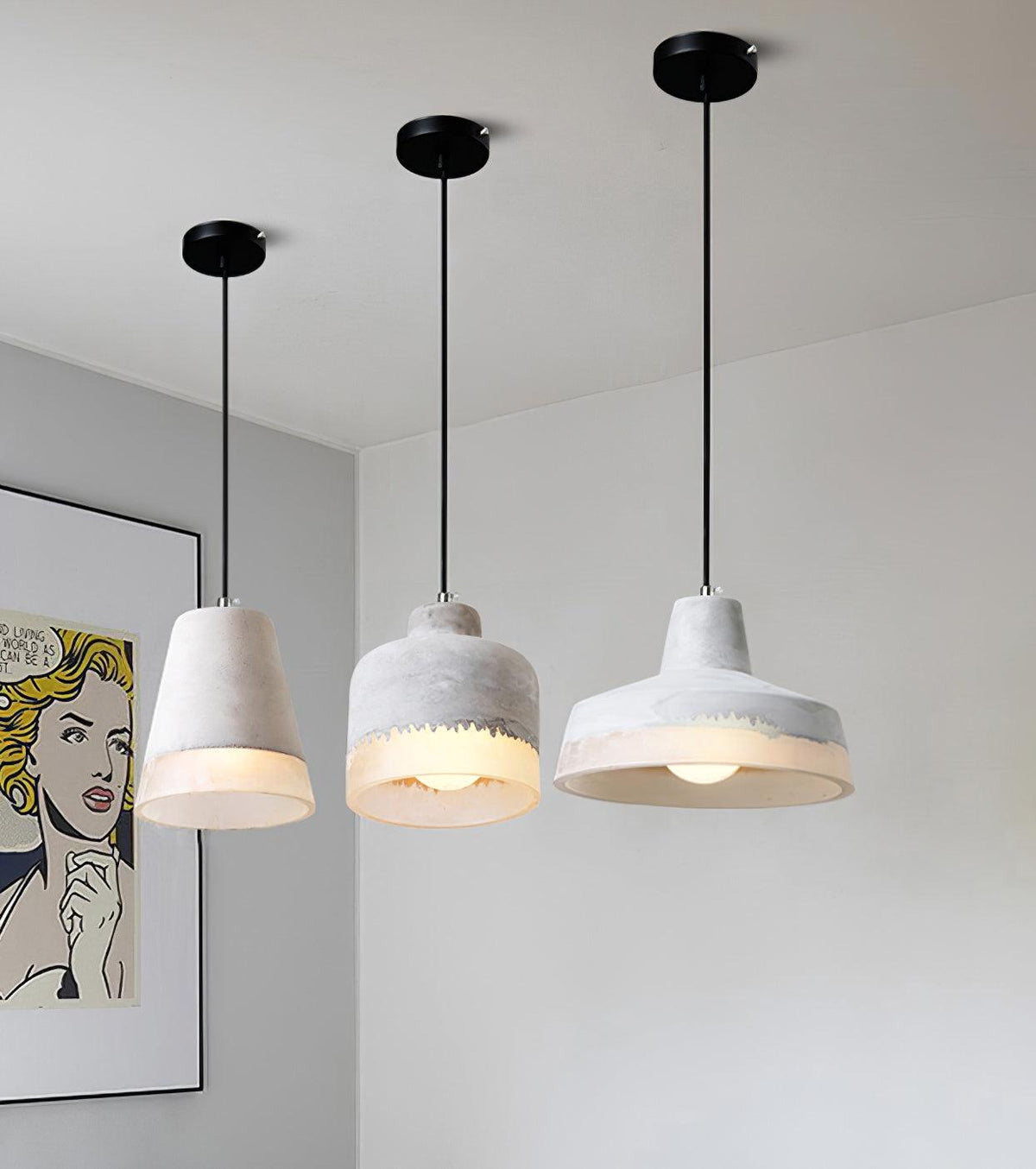 Morvenera Resin Pendant Light-Moonnatur