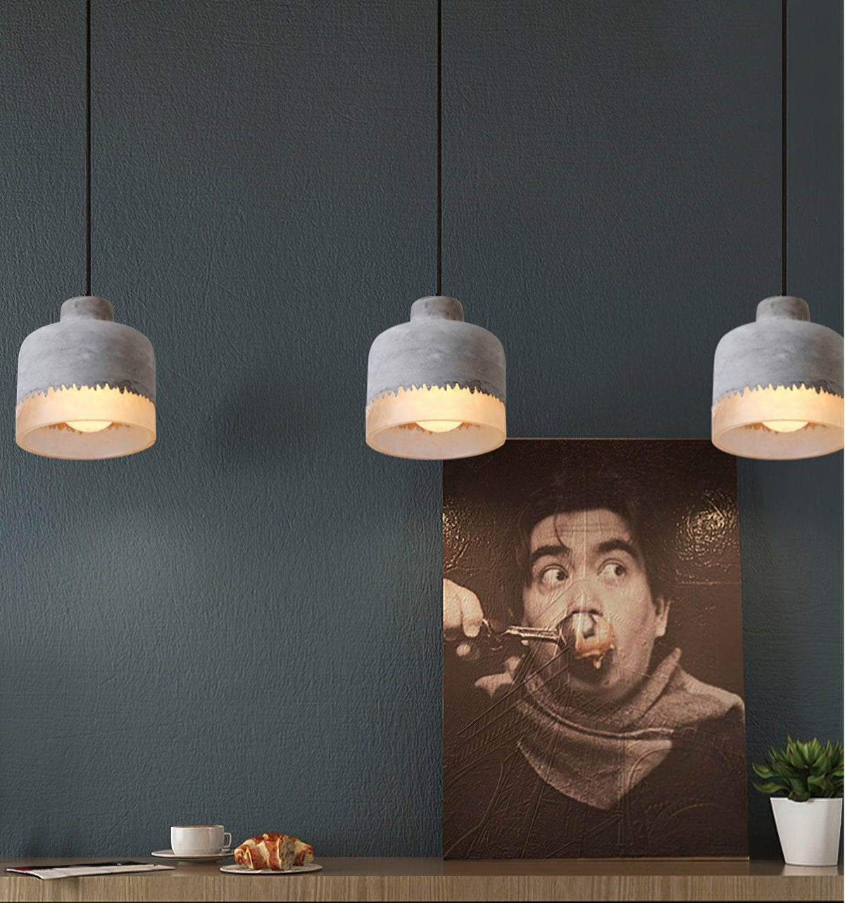 Morvenera Resin Pendant Light-Moonnatur