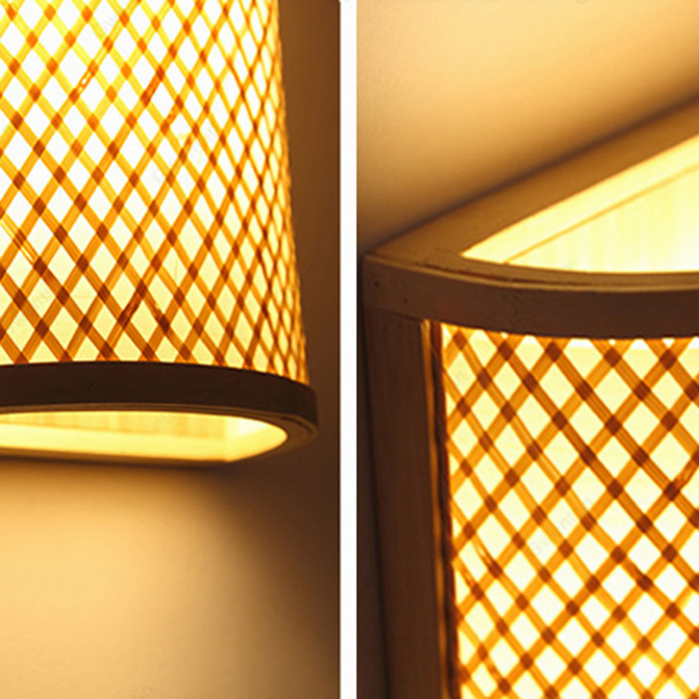 Harvenelle Rattan Wall Light-Moonnatur