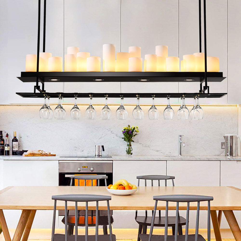 Garnelrose Glass Chandelier-Moonnatur
