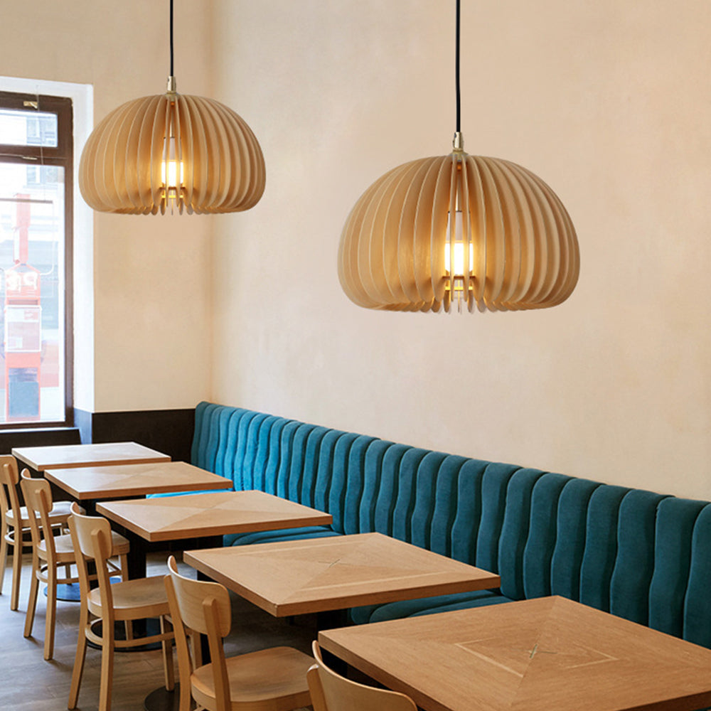 Casterelyn Wood Pendant Light-Moonnatur