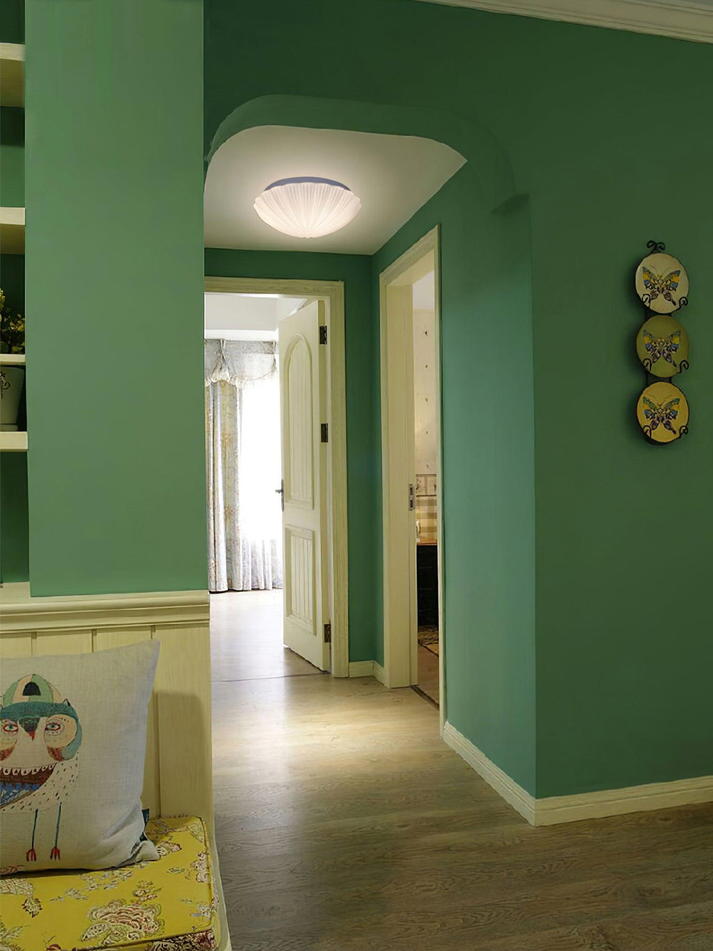 Ivelisse Glass Ceiling Light-Moonnatur