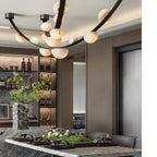 Renverlyn Alabaster Chandelier-Moonnatur