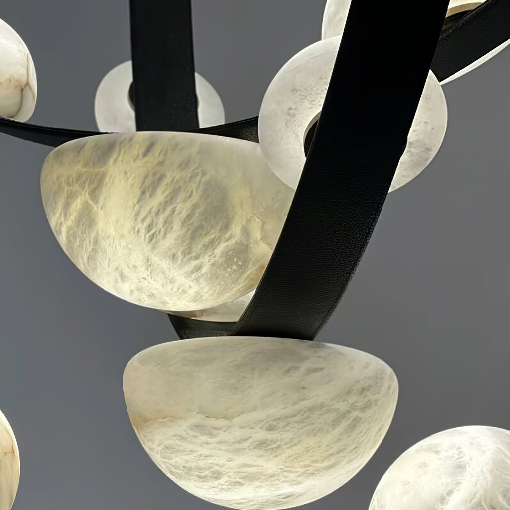 Renverlyn Alabaster Chandelier-Moonnatur