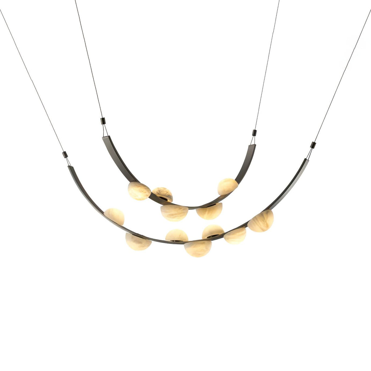 Renverlyn Alabaster Chandelier-Moonnatur