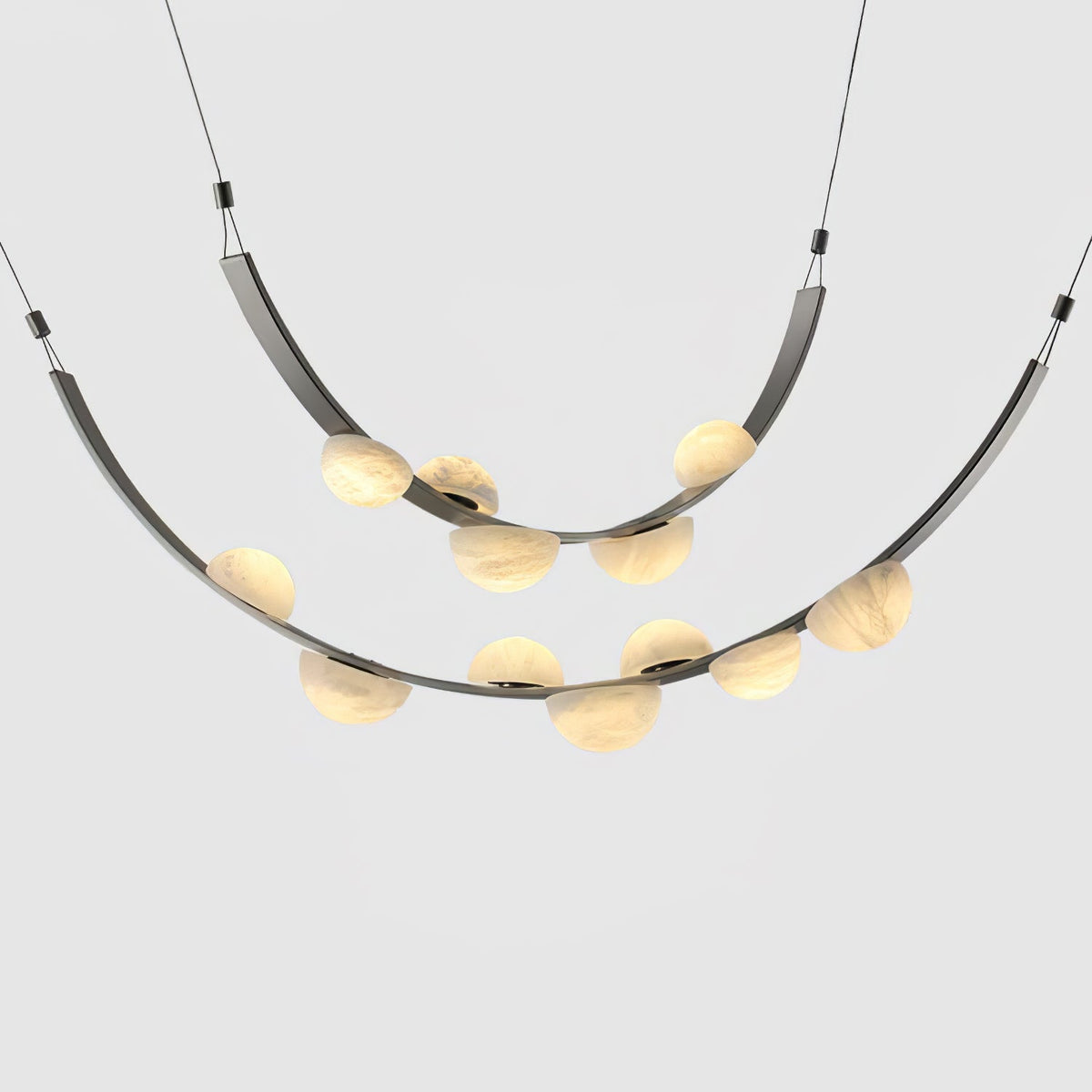 Renverlyn Alabaster Chandelier-Moonnatur