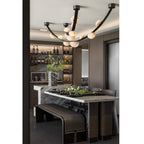 Renverlyn Alabaster Chandelier-Moonnatur