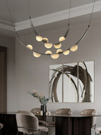 Renverlyn Alabaster Chandelier-Moonnatur