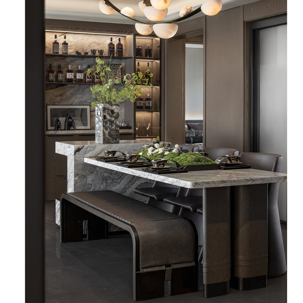 Renverlyn Alabaster Chandelier-Moonnatur