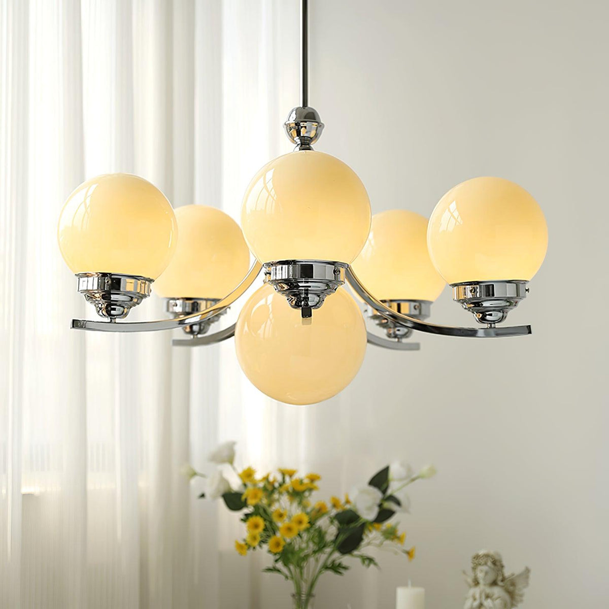 Harlina Glass Chandelier-Moonnatur