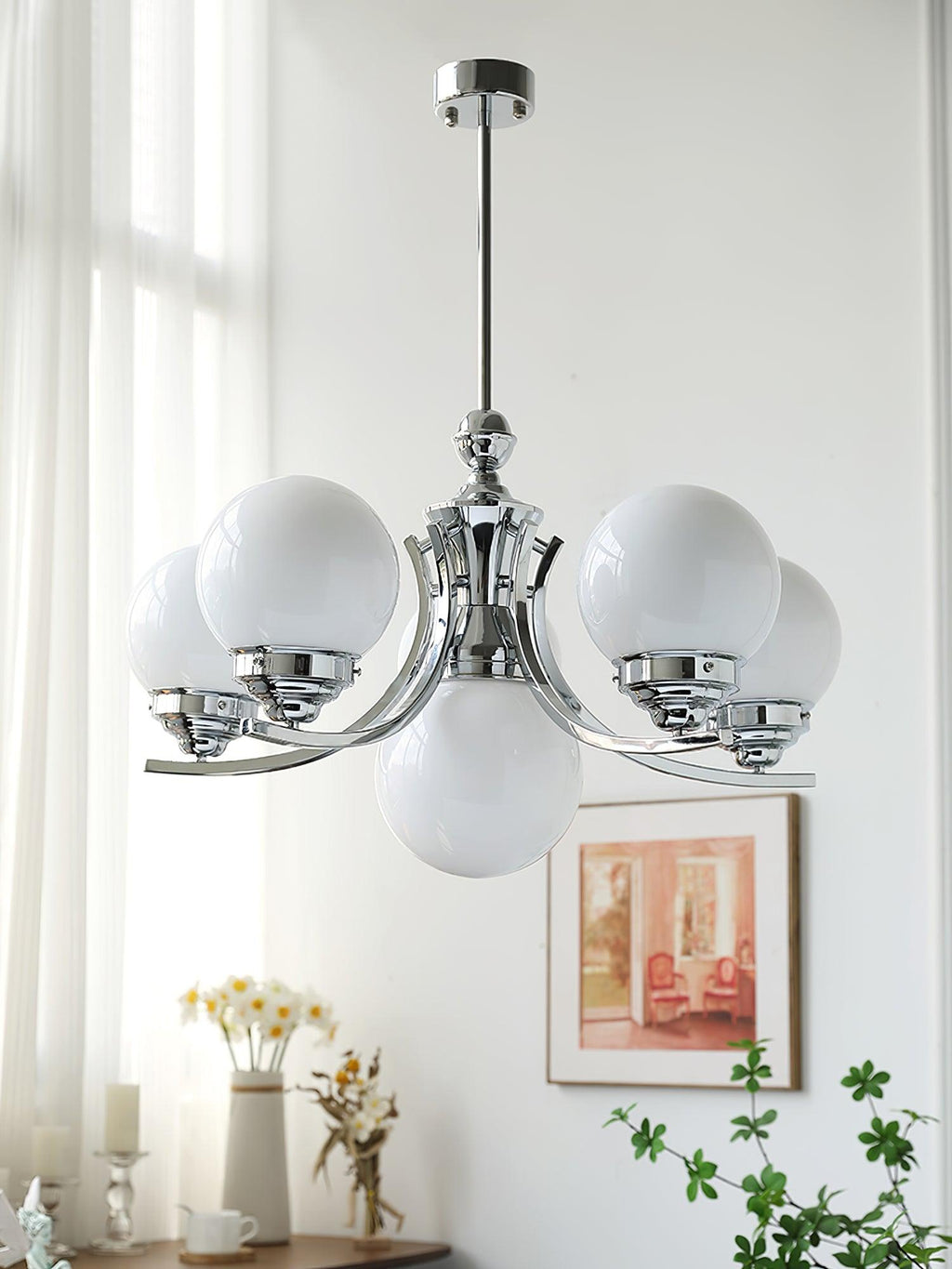 Harlina Glass Chandelier-Moonnatur
