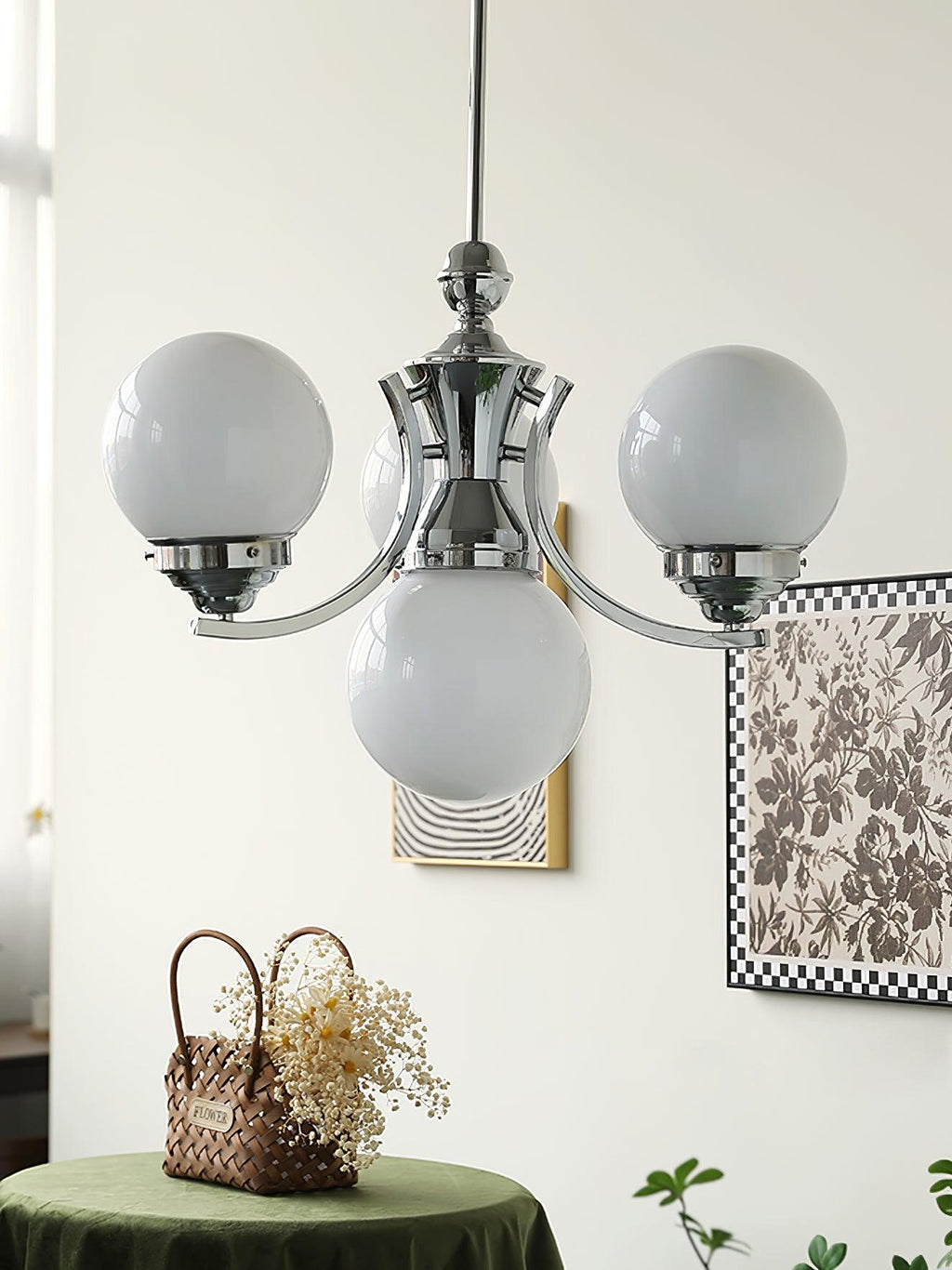 Harlina Glass Chandelier-Moonnatur
