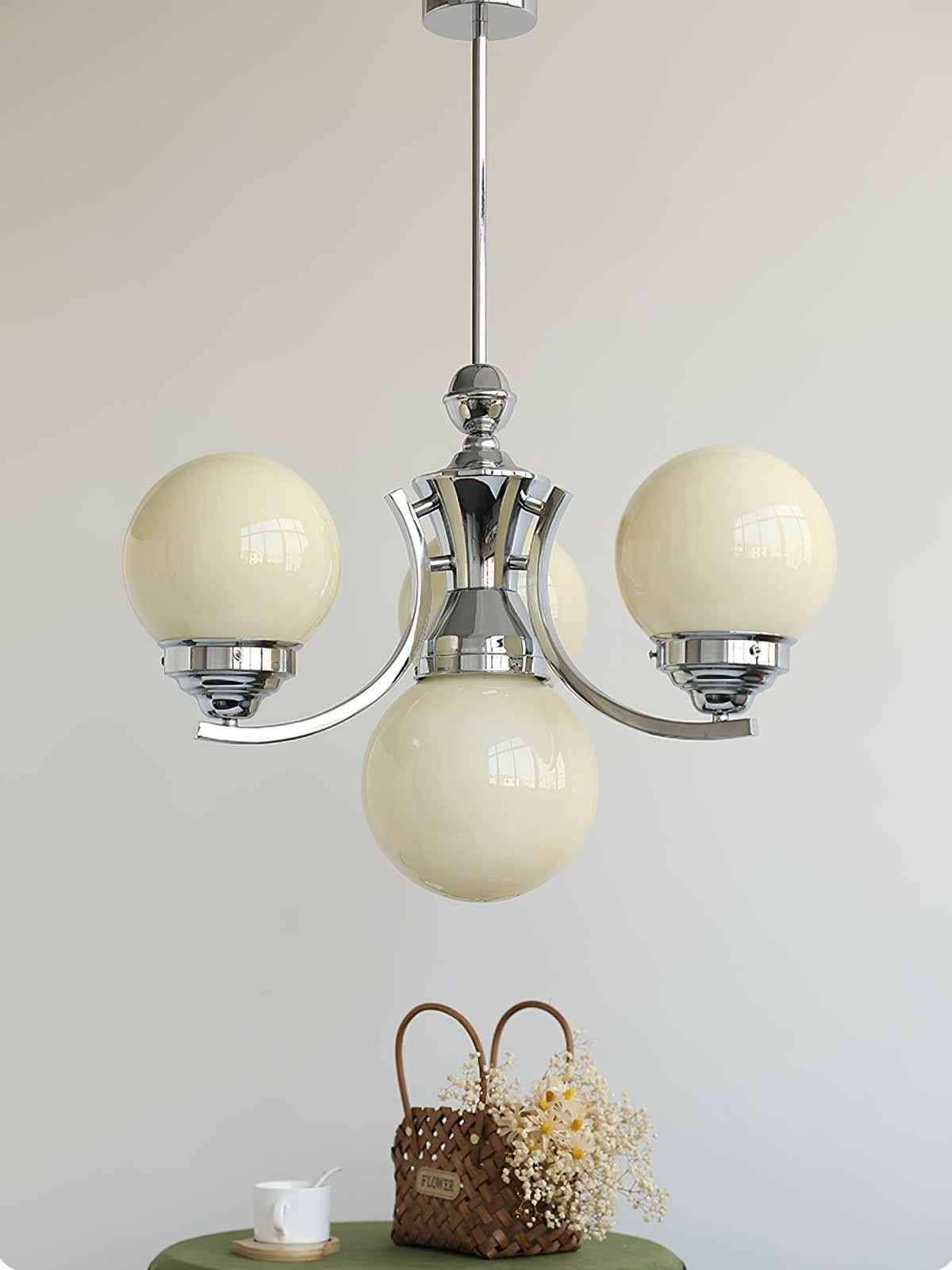 Harlina Glass Chandelier-Moonnatur