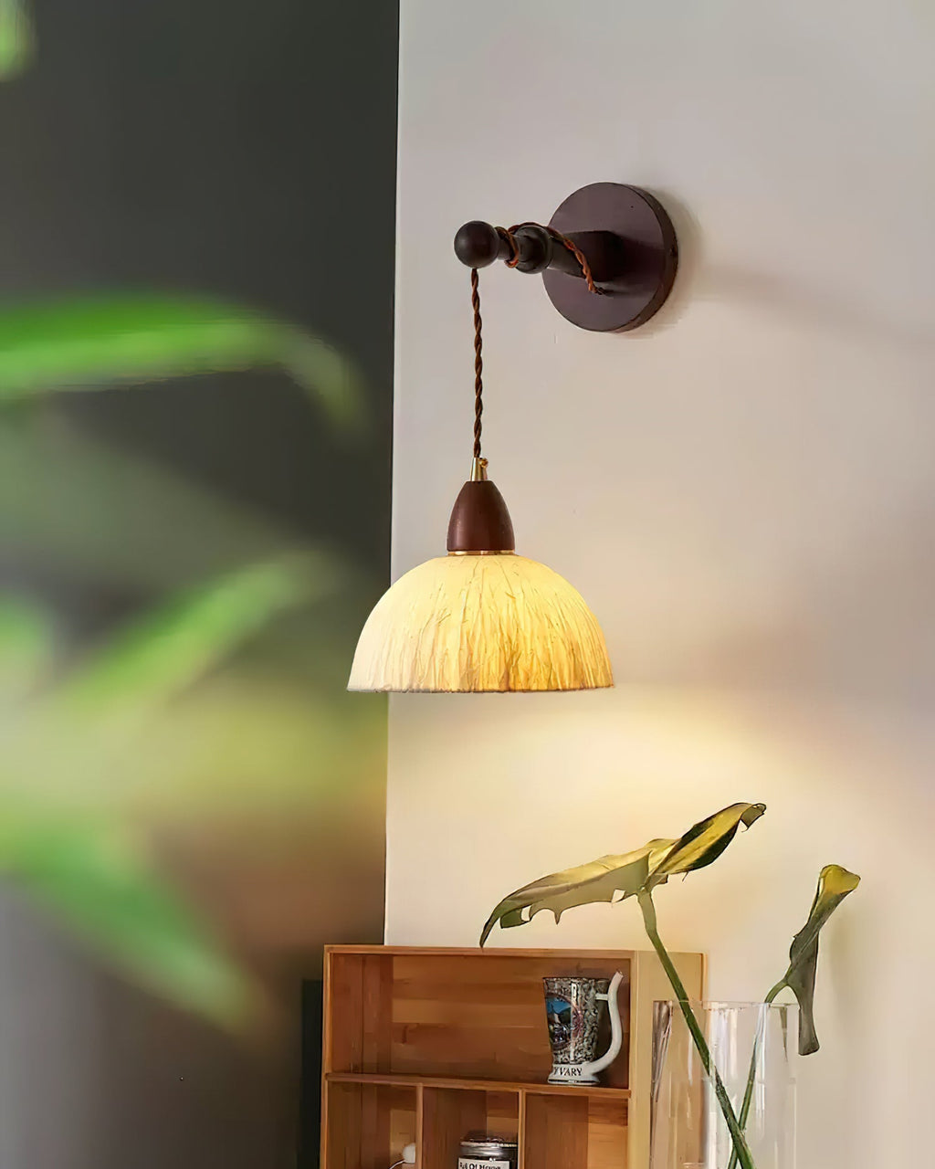 Cindelorie Rice Paper Wall Light-Moonnatur