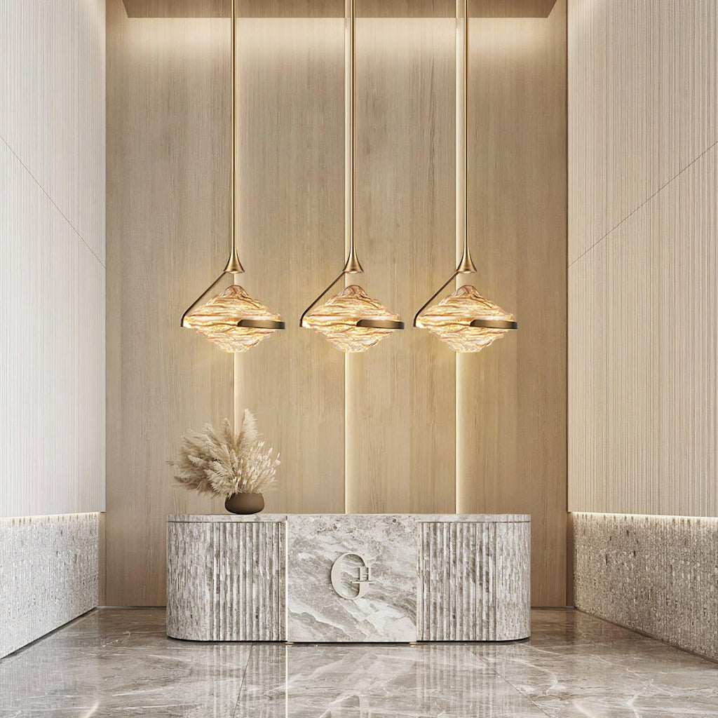 Hazelora Glass Pendant Light-Moonnatur