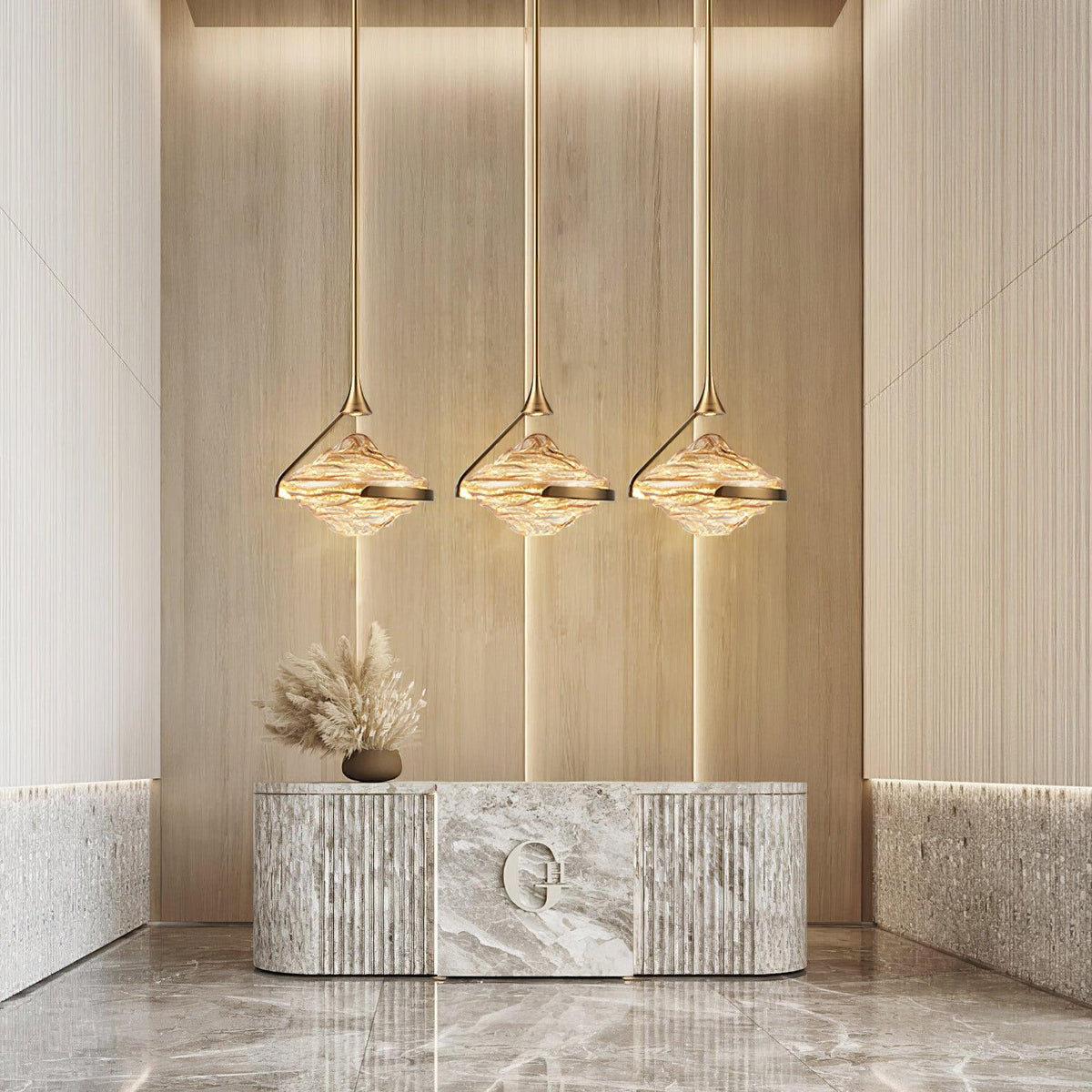 Hazelora Glass Pendant Light-Moonnatur