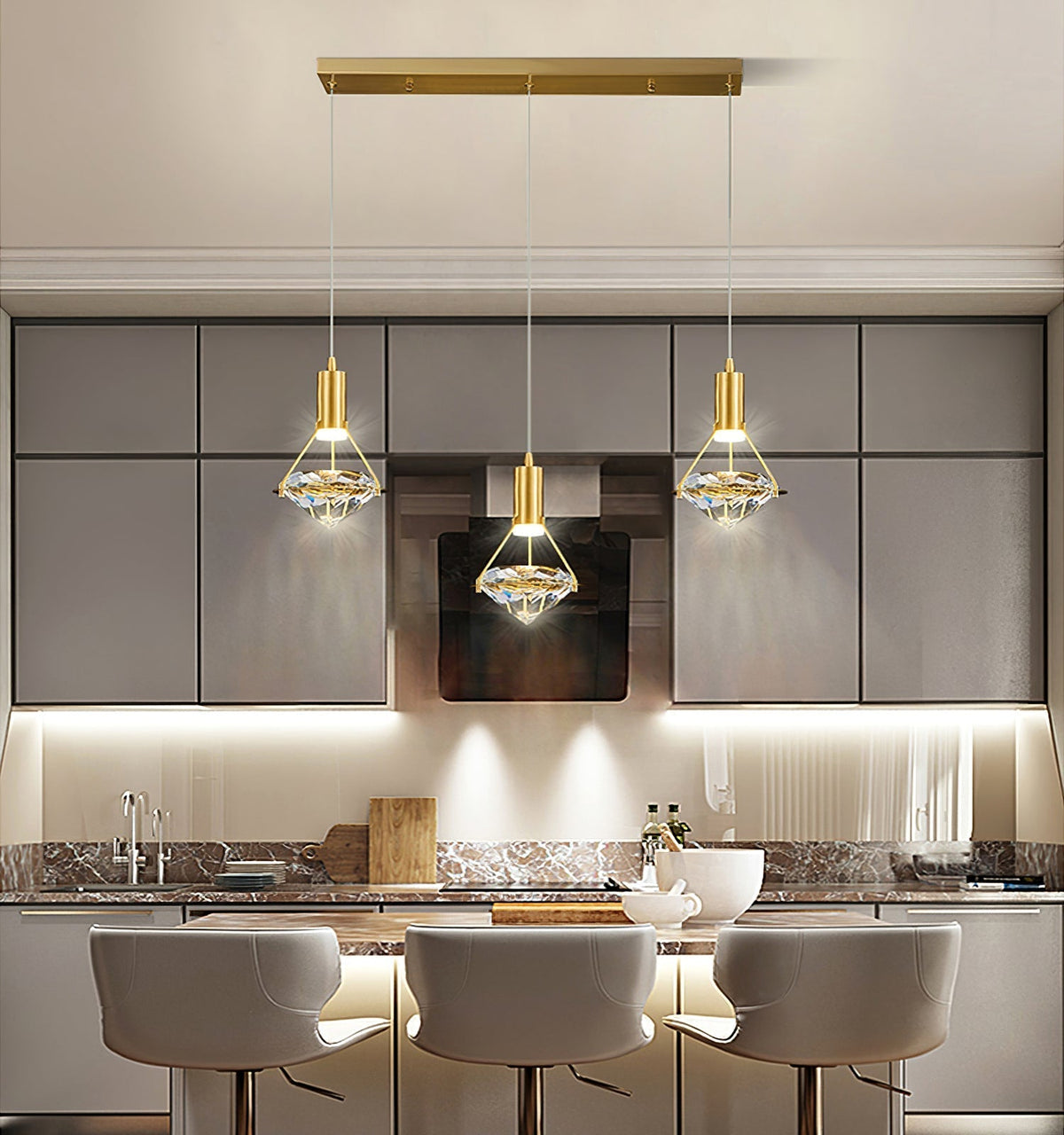 Ylenelle Crystal Pendant Light-Moonnatur