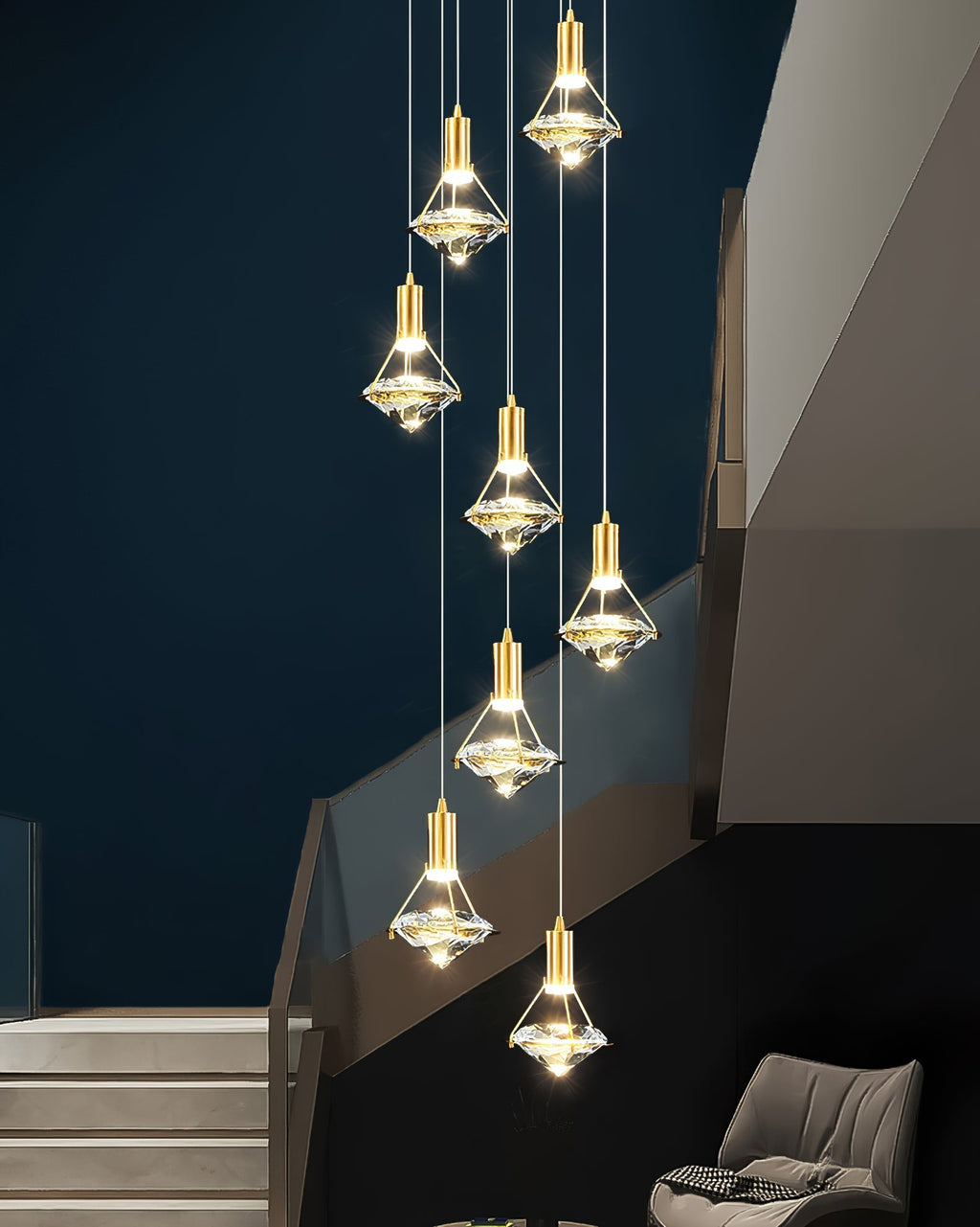 Ylenelle Crystal Pendant Light-Moonnatur