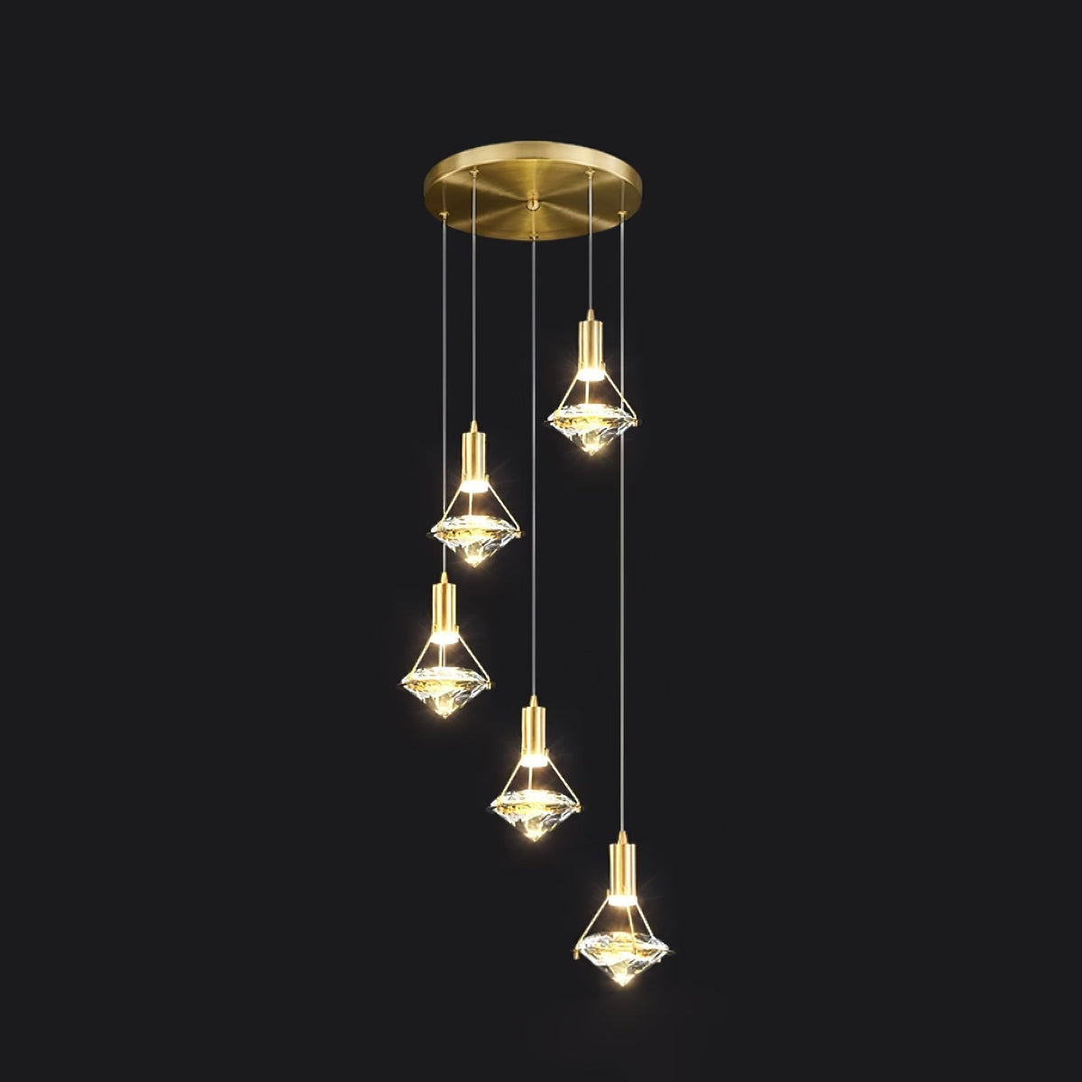 Ylenelle Crystal Pendant Light-Moonnatur