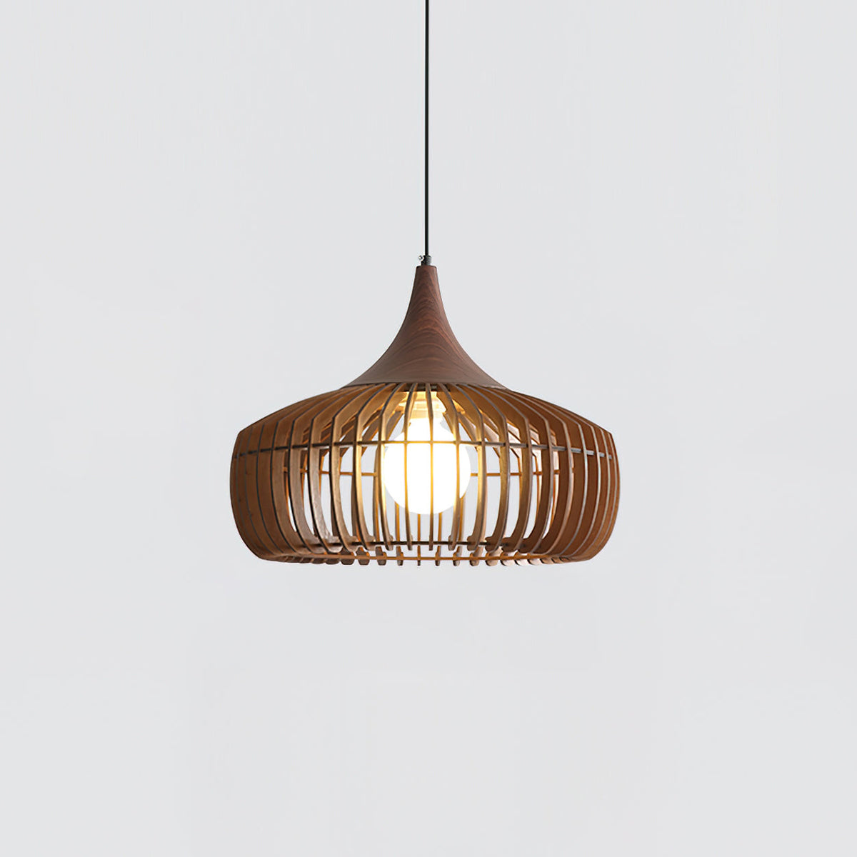 Veyrenholm Wood Pendant Light-Moonnatur