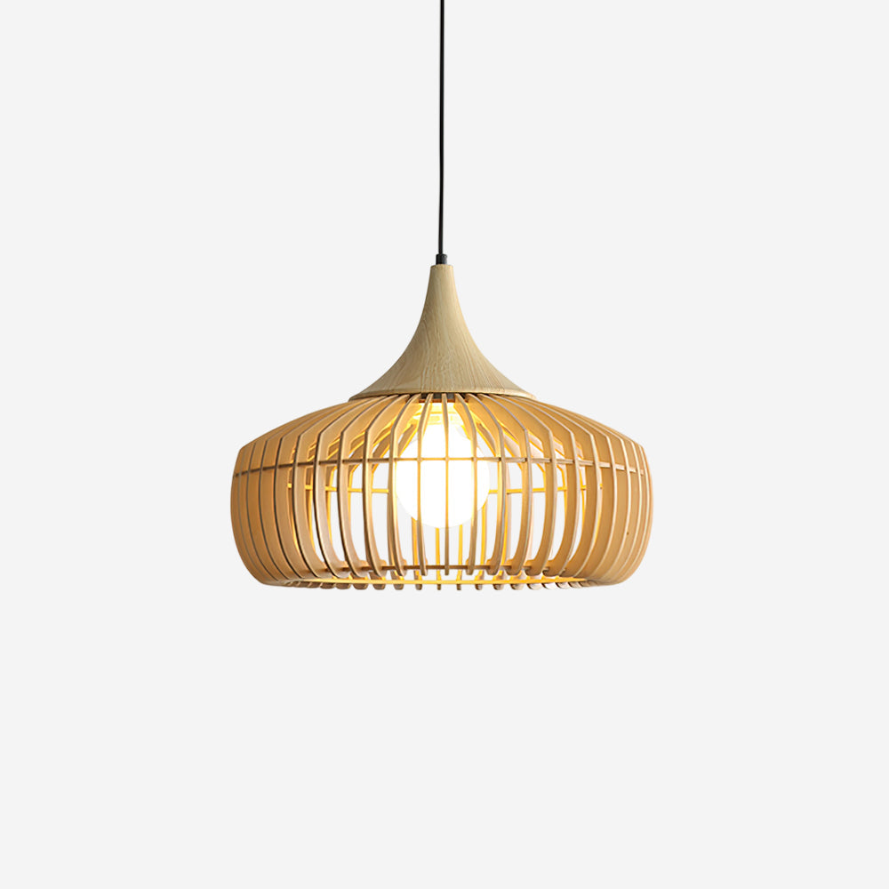 Veyrenholm Wood Pendant Light-Moonnatur