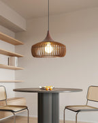 Veyrenholm Wood Pendant Light-Moonnatur
