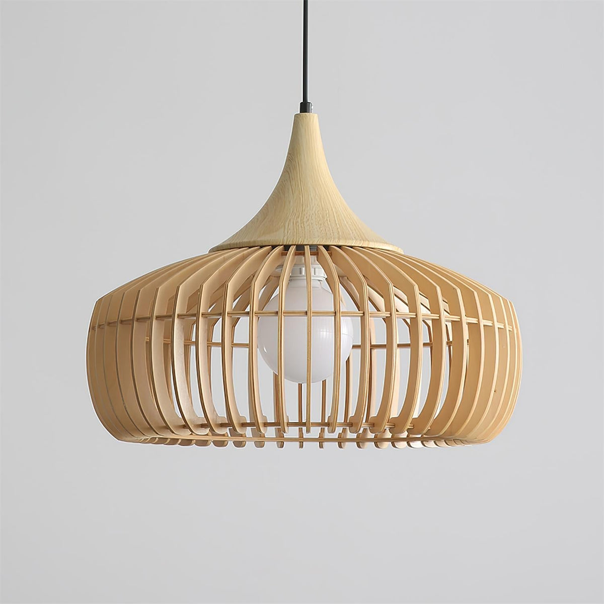 Veyrenholm Wood Pendant Light-Moonnatur