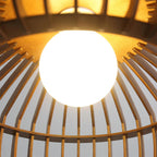 Veyrenholm Wood Pendant Light-Moonnatur