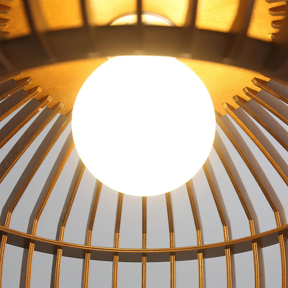 Veyrenholm Wood Pendant Light-Moonnatur
