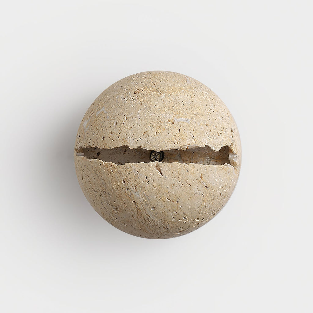 Dunselenis Travertine Wall Light-Moonnatur