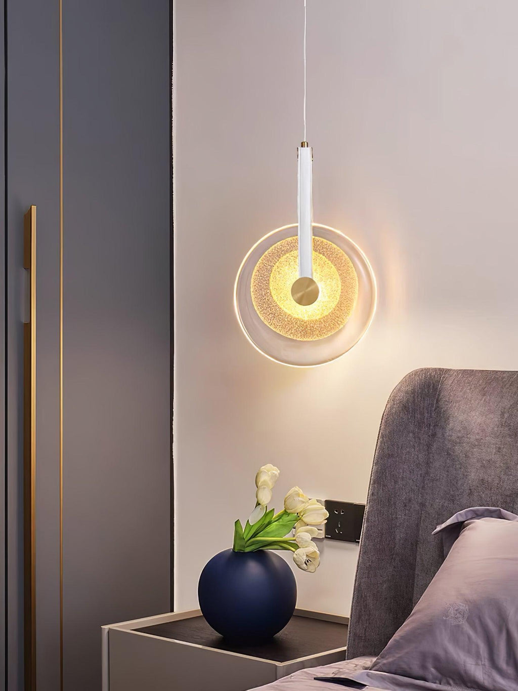 Galenera Leather Pendant Light-Moonnatur