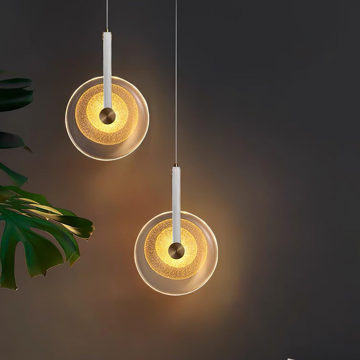 Galenera Leather Pendant Light-Moonnatur