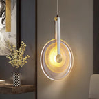 Galenera Leather Pendant Light-Moonnatur