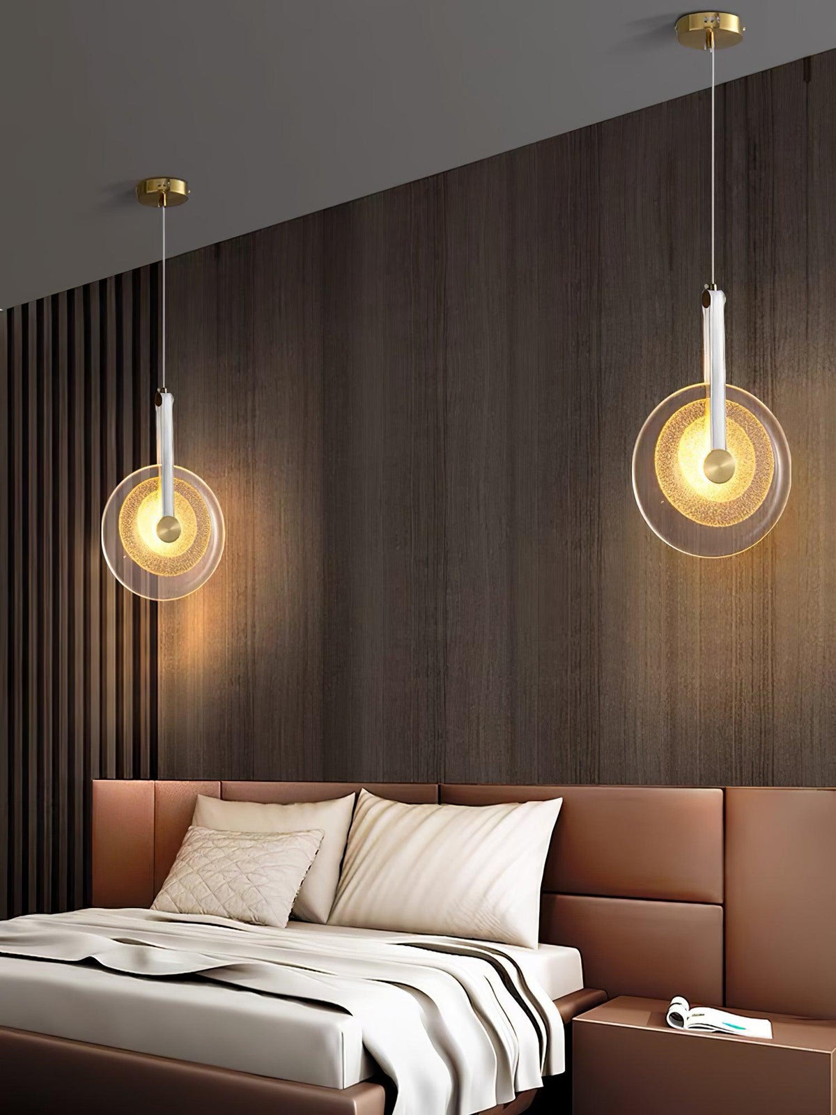 Galenera Leather Pendant Light-Moonnatur