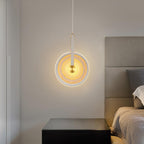 Galenera Leather Pendant Light-Moonnatur