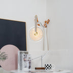 Galenera Leather Pendant Light-Moonnatur