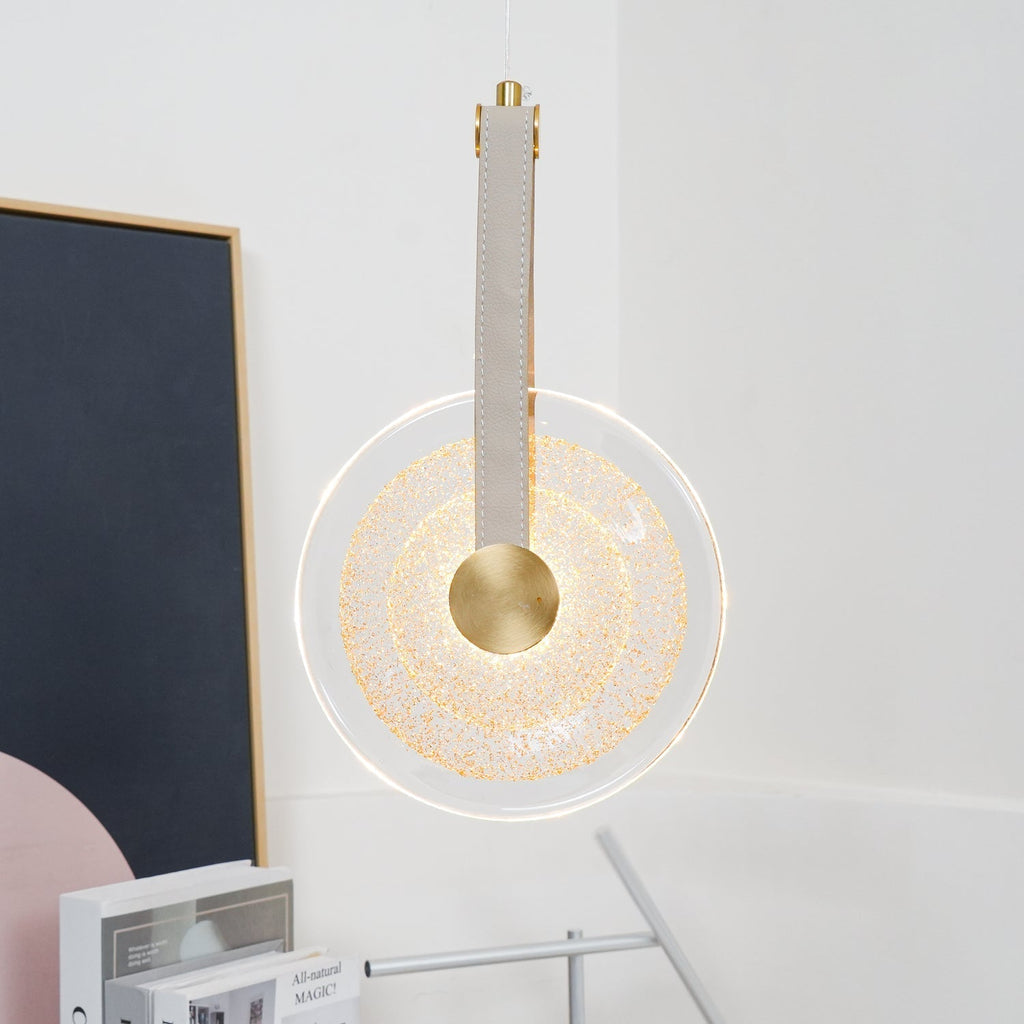 Galenera Leather Pendant Light-Moonnatur