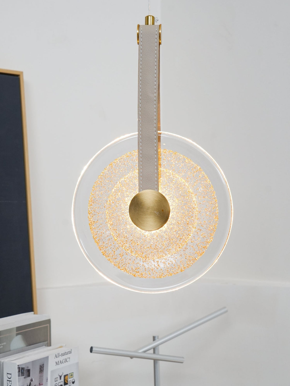 Galenera Leather Pendant Light-Moonnatur
