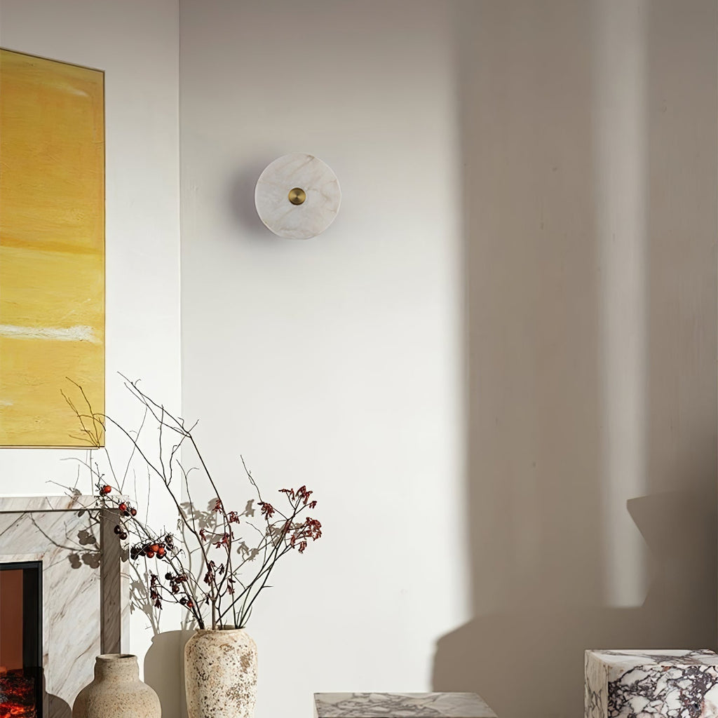 Talenelle Alabaster Wall Light-Moonnatur