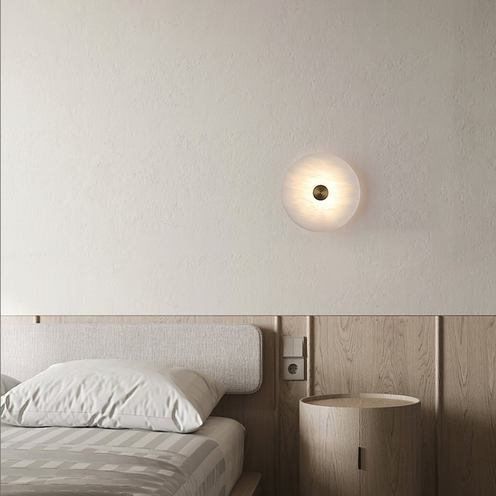 Talenelle Alabaster Wall Light-Moonnatur