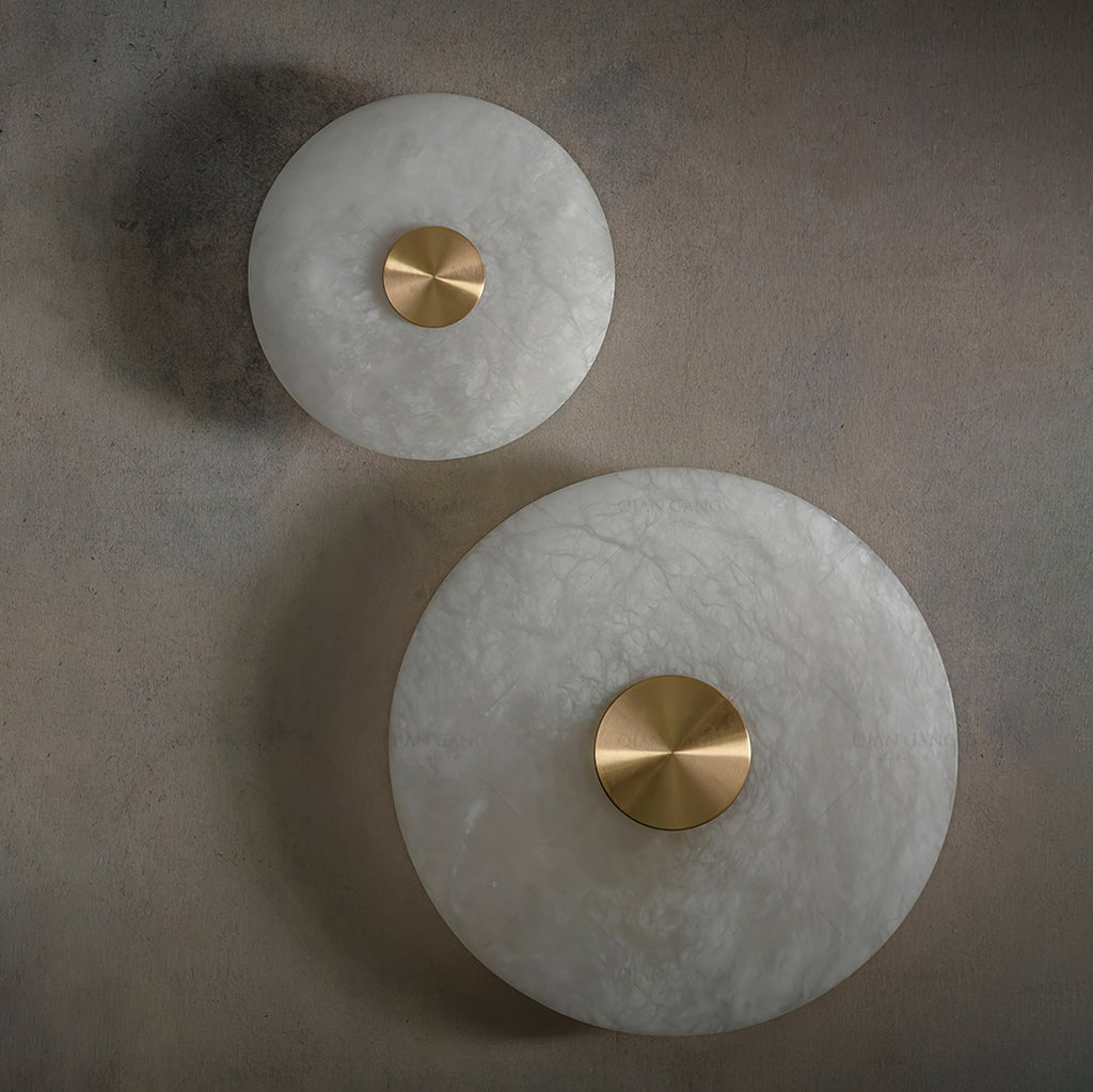Talenelle Alabaster Wall Light-Moonnatur