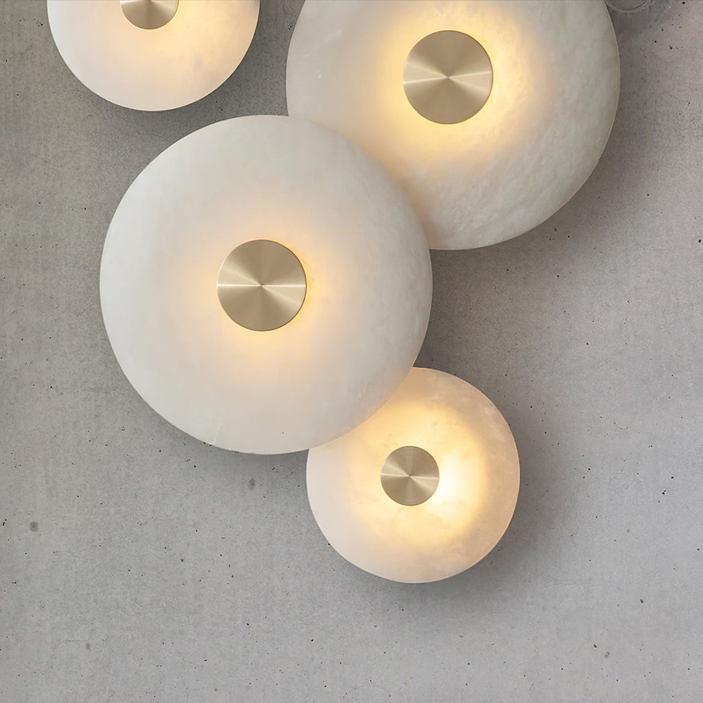 Talenelle Alabaster Wall Light-Moonnatur