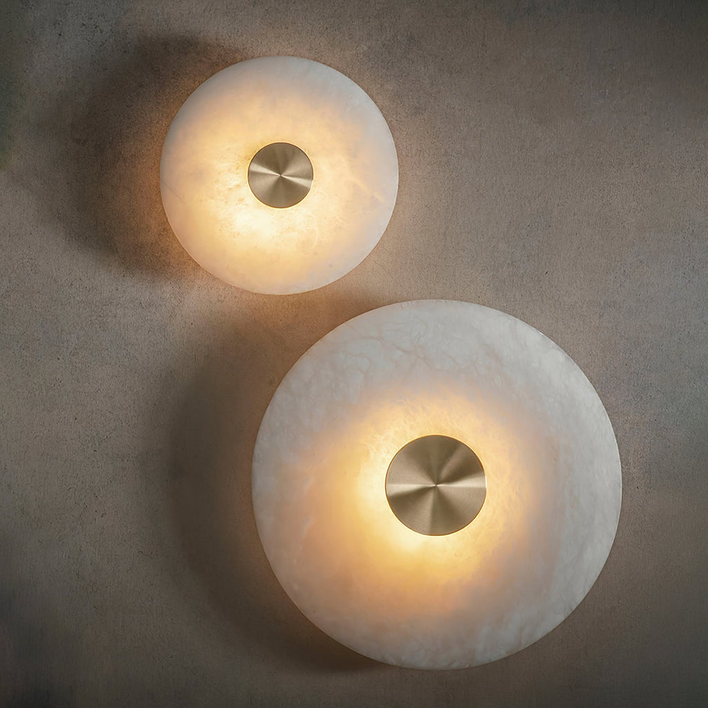 Talenelle Alabaster Wall Light-Moonnatur
