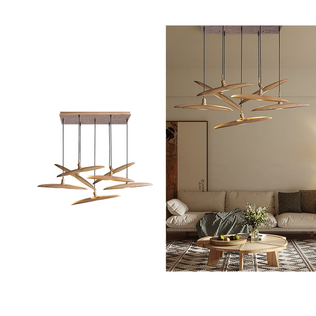 Talenora Wood Pendant Light-Moonnatur