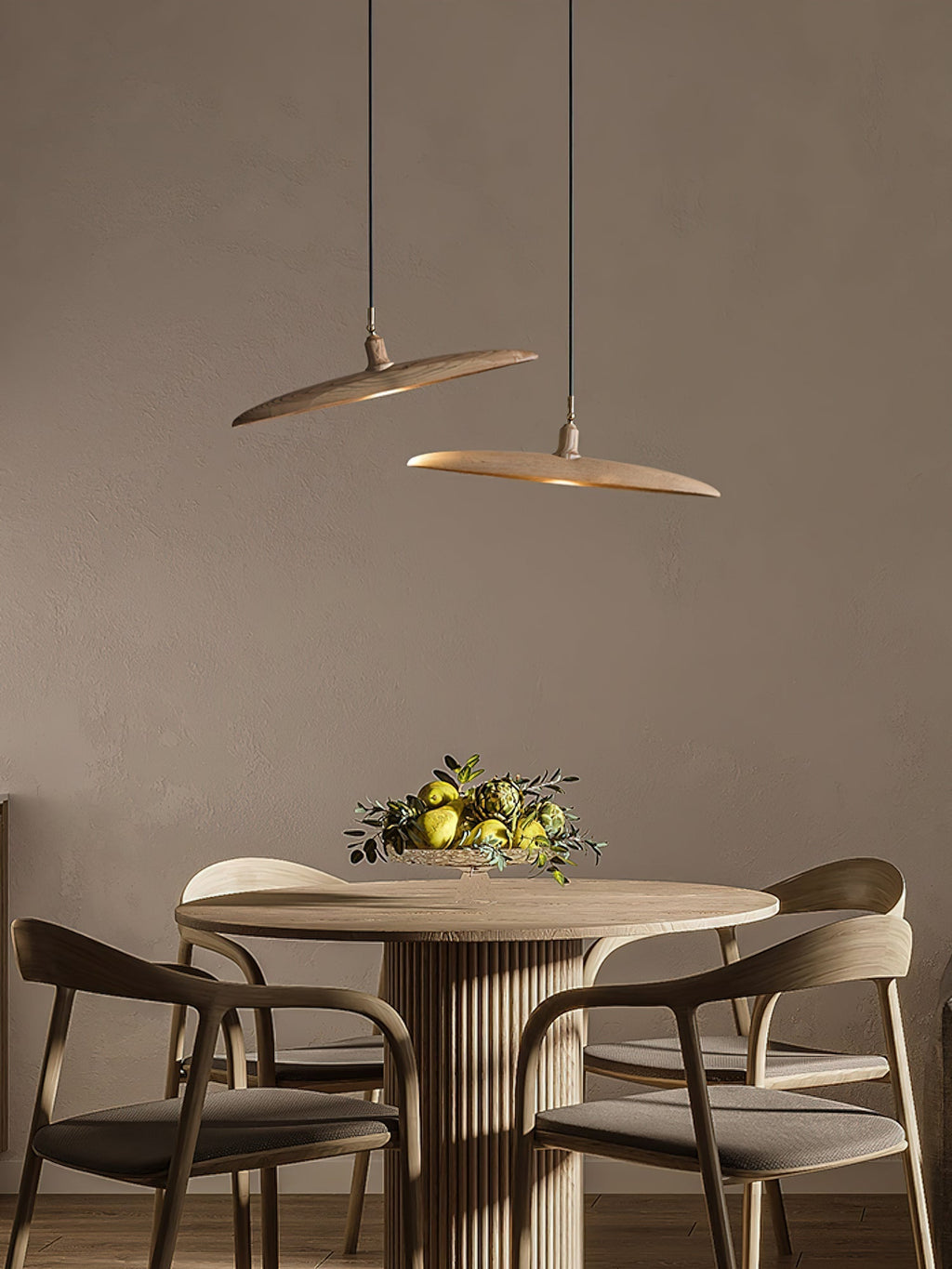 Talenora Wood Pendant Light-Moonnatur